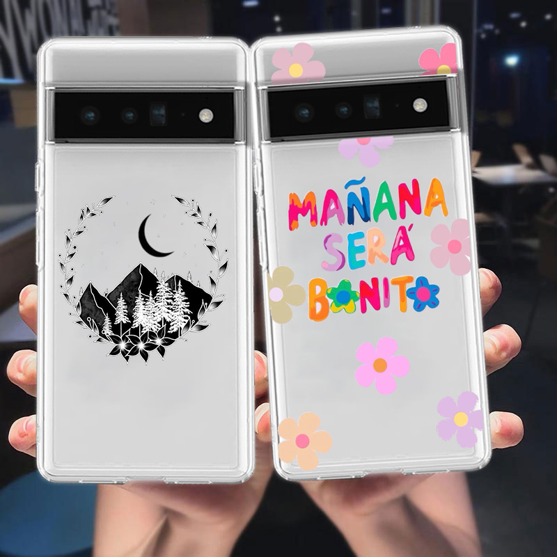 เคสโทรศัพท์พิมพ์ตัวอักษรจิงโจ้เคสสำหรับ Google พิกเซล9 Pro XL 8 7 6 Pro 8A 7A 6A 5 4 5A 4A 3A XL 5G ซิลิโคนนิ่มฝาครอบใส