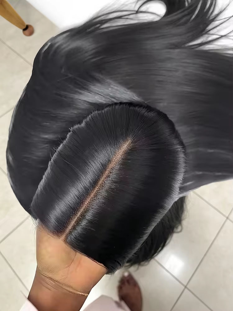 Pelucas vietnamitas originales de 30-36 pulgadas, lisas, con encaje frontal HD 13x4 13x6, pre-arrancadas con cabello de bebé, para mujer, sin pegamento, de lujo, suaves, transparentes HD, en oferta.