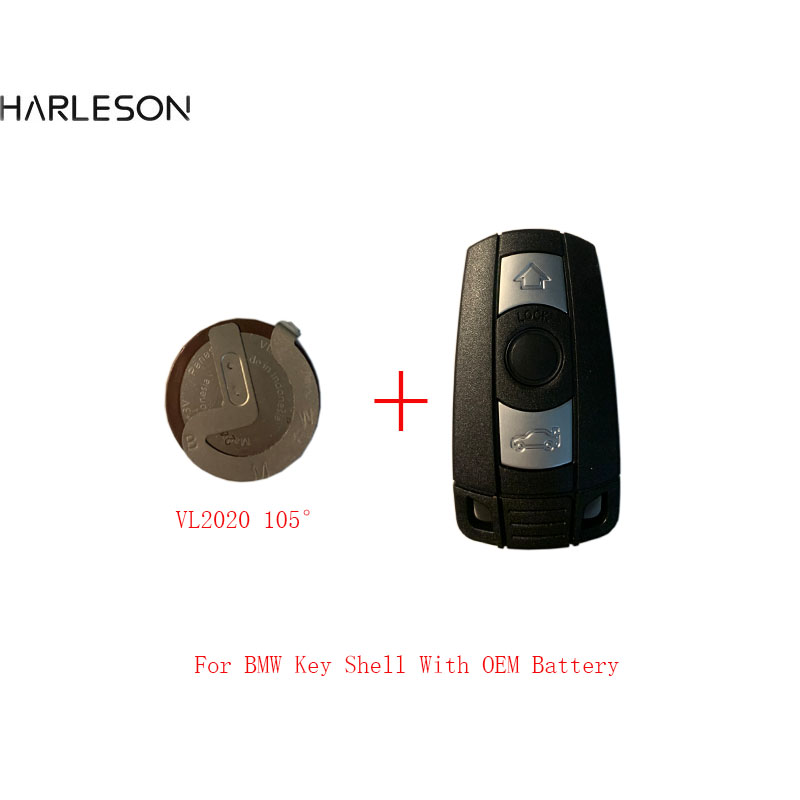 Корпус дистанционного ключа для BMW E61 E90 E82 E70 E71 E87 E88 E89 X5 X6 для серии 1 3 5 6 Замена 3 кнопки с чехлом VL2020 105 градусов