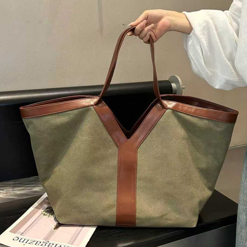 Oversized Large Capacity Tote Bag For Women Luxury Designer Handbag Purse 2026 New In Canvas With Inner Pocket Underarm Shoulder