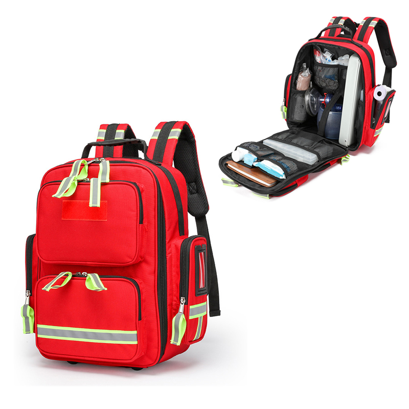 Kits de Primeiros Socorros de Grande Capacidade Mochilas De Resgate De Emergência, Armazenamento Classificados Kits De Sobrevivência De Acampamento Ao Ar Livre, Kits Médicos
