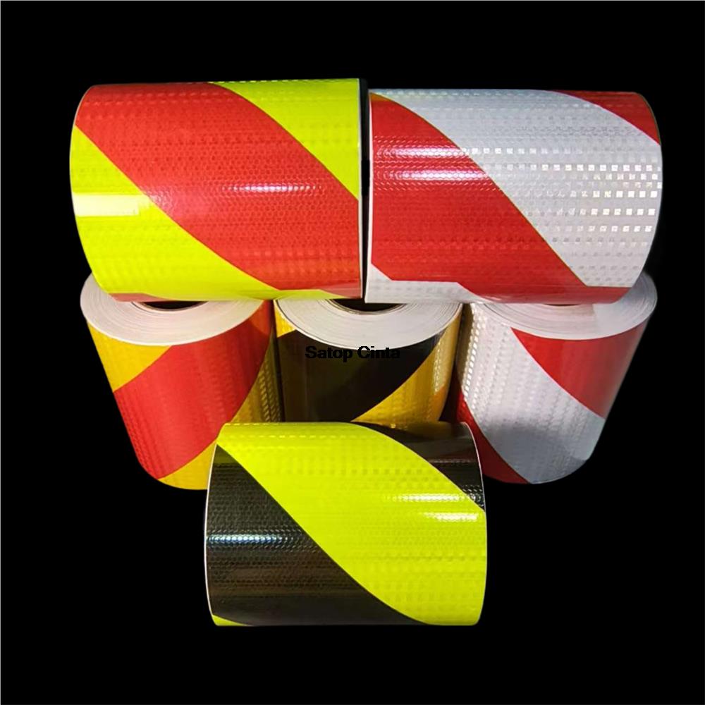 FAI DA TE 15 cm * 1 M Twill Adesivi Riflettenti PVC A Nido D'ape Autoadesiva Avvertimento Riflettori di Sicurezza Nastri Striscia Impermeabile Per Auto Camion