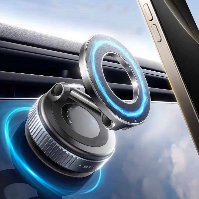 Soporte Magnético para Celular con Ajuste Multiángulo, Diseño de Succión Magnética Potente, Plegable, para Navegación en el Auto