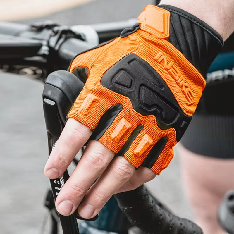 INBIKE 2023, Новое поступление, MTB велосипедные перчатки, летние велосипедные перчатки с половиной пальца для мужчин и женщин, дышащие спортивные велосипедные перчатки MH010