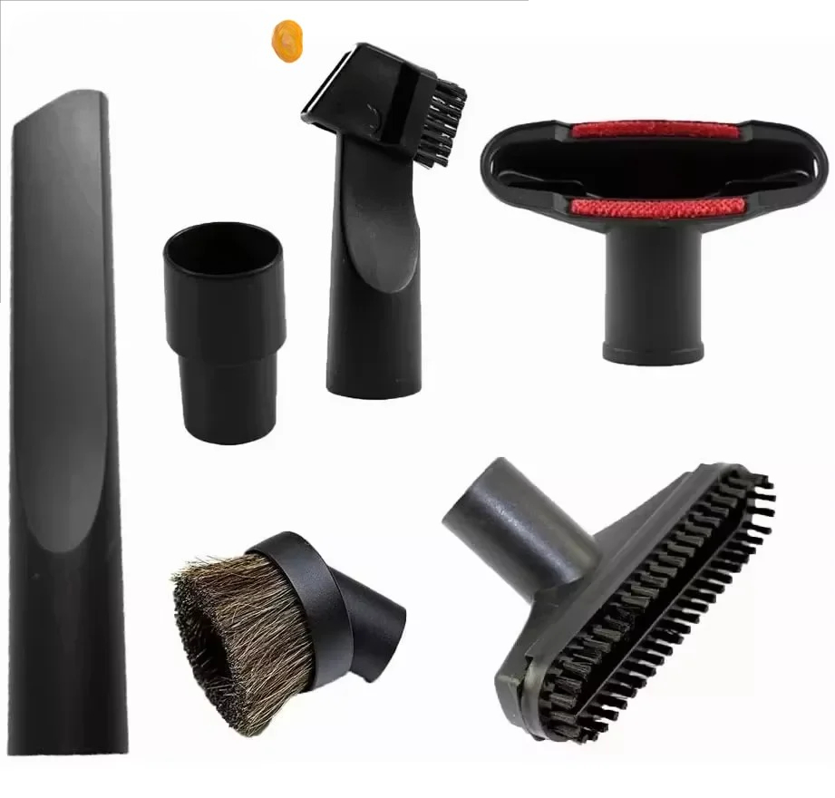 Set di 6 Accessori per Aspirapolvere, Spazzola e Bocchetta per Fessure da 1 1/4 e 1 3/8 Pollici, Ricambi per Pulizie Domestiche