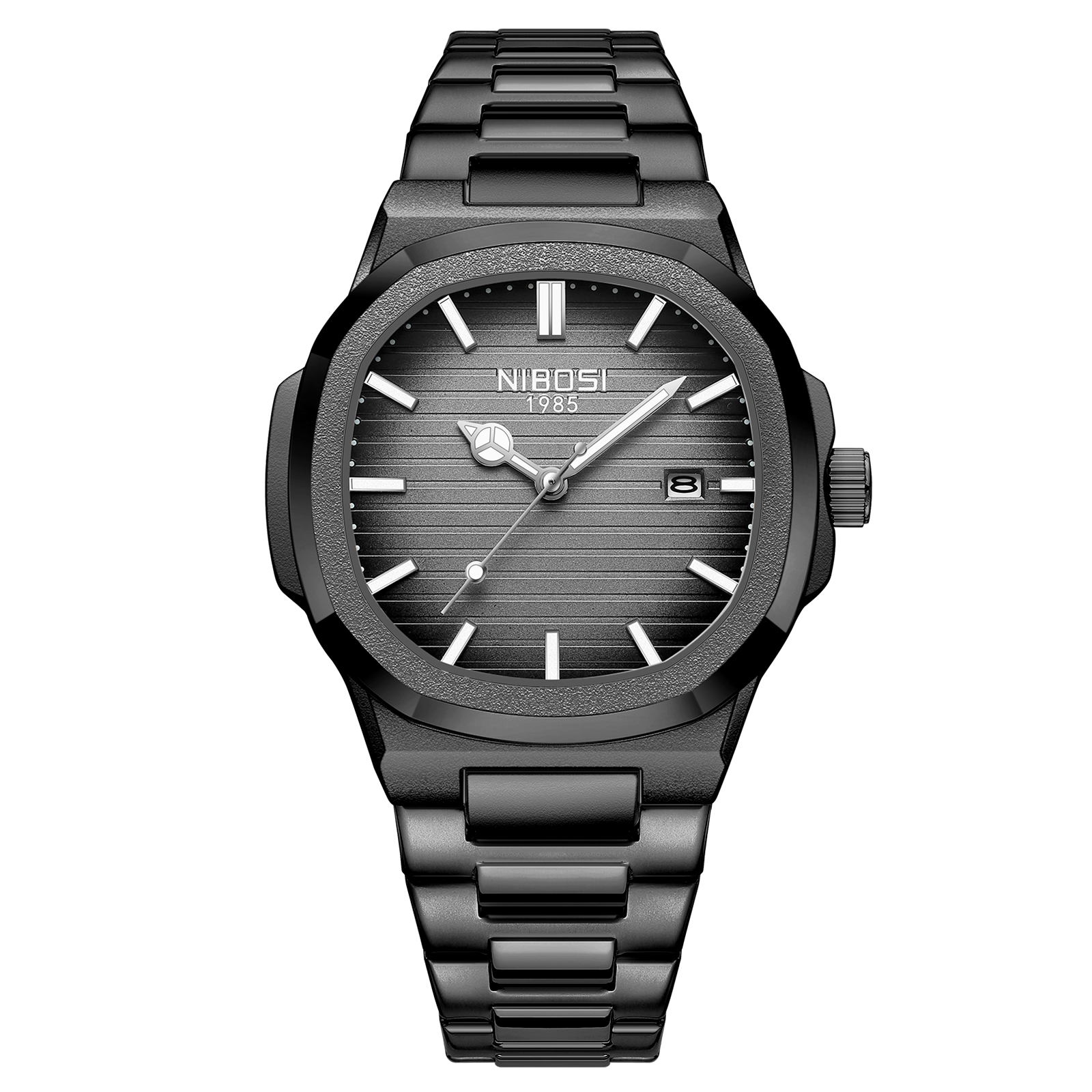 2026 NIBOSI Men's Watches Top Brand Luxury Auto Date Business Men Watch Stainless Steel Waterproof Analog Quartz Wristwatches