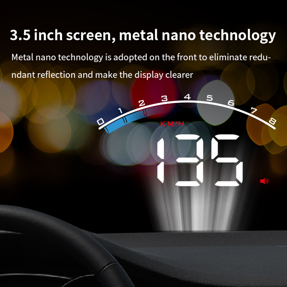 M6S Obd Hud Auto Head Up Display Digitale Voorruit Projector Snelheidsmeter Op Auto Glas Auto Accessoires Boordcomputer OBD2