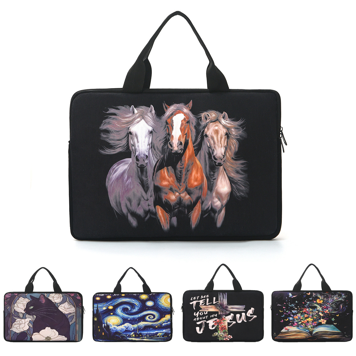 XST Laptop-Schutzhülle Anti-Sturz Computer-Schutztasche Neue Büro-Tragbare Bedruckte Computertasche 14 Zoll