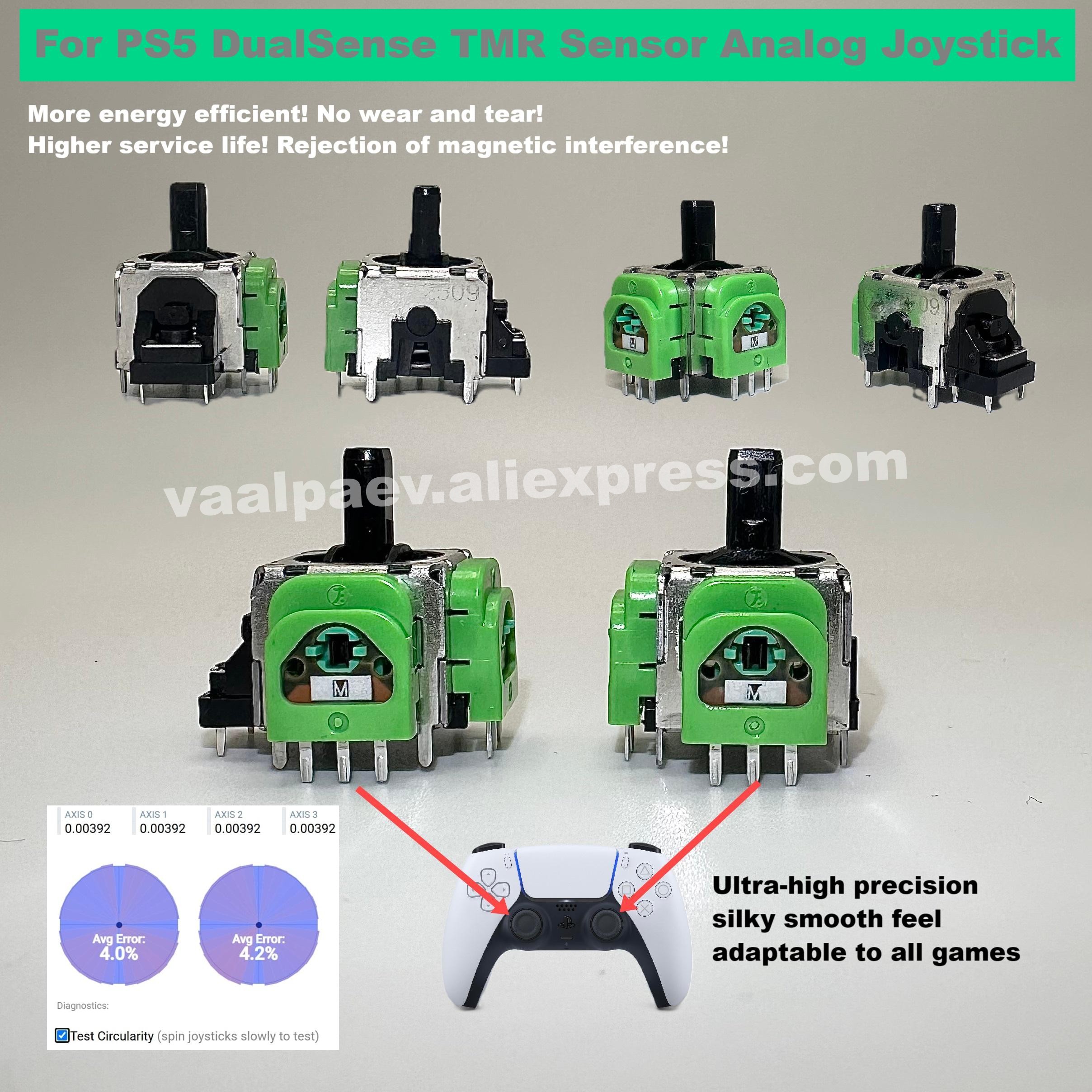 Favor NIEUWE TMR-sensor analoge joystick voor PS5 DualSense NS PRO perfecte versie Meer energiezuiniger soepeler Vervanging van Hall
