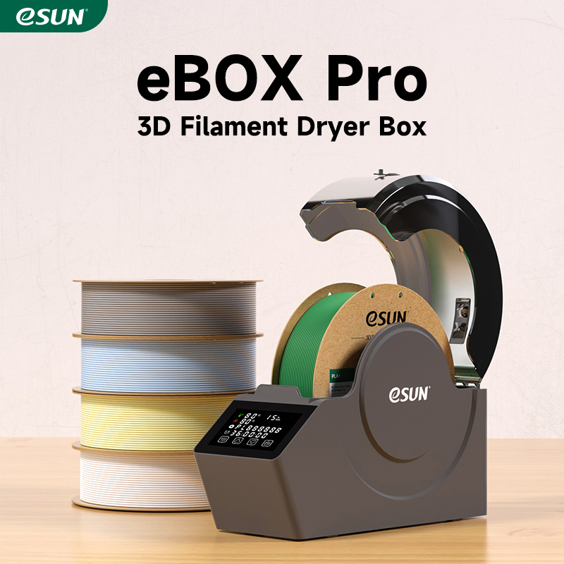 Сушилка для 3D-филаментов ESUN, обновленная модель eBox Pro, коробка для хранения, высокотемпературный нагрев PI 360° ° Сушилка для белья с защитой от влаги