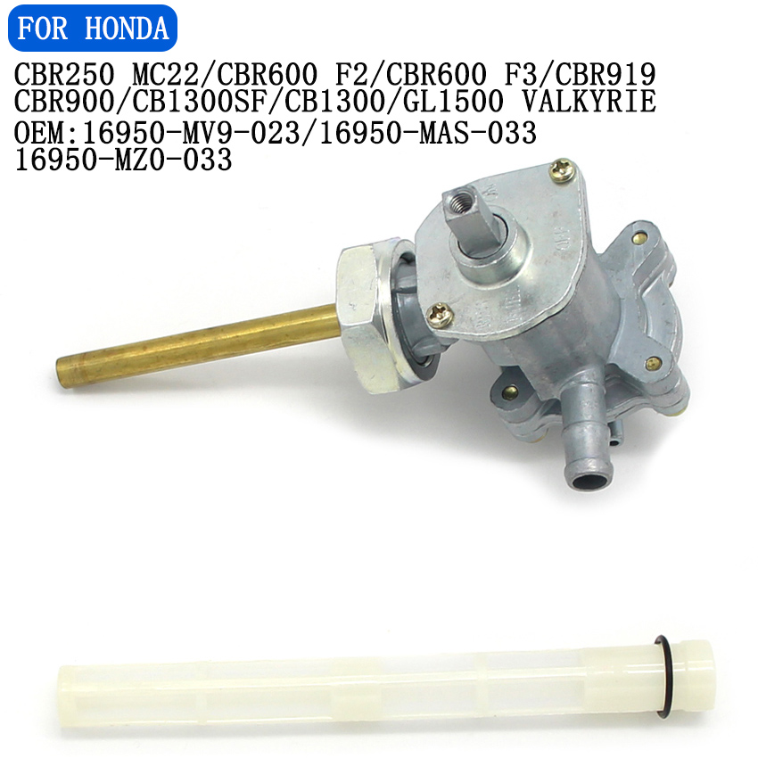 Per Honda CBR250 MC22 CBR600 F2 CBR600 F3 CBR919 CBR900 CB1300SF CB1300 GL1500 Valkyrie interruttore serbatoio carburante moto rubinetto rubinetto