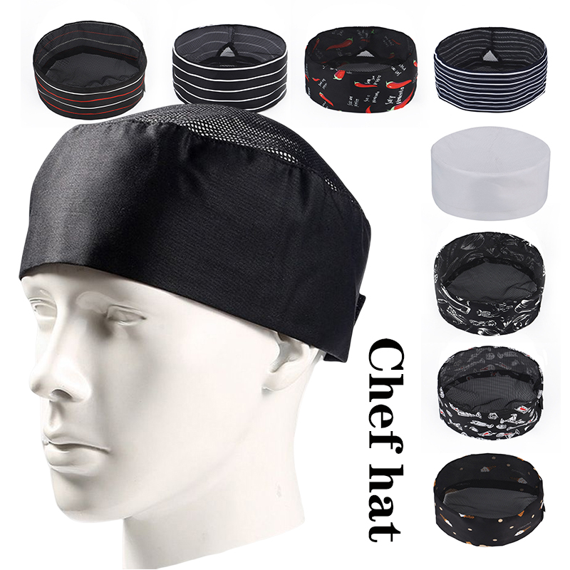 Kochmütze Restaurant Küche Bäcker Catering Kochmütze Damen Herren Food Service Arbeitsmütze Mesh Top Cap Uniform Herdmütze