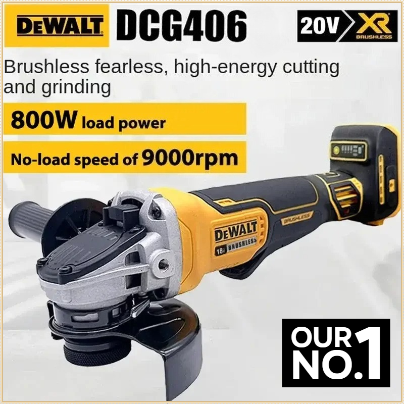 Esmerilhadeira angular sem fio Dewalt DCG406 125MM, 9000RPM, máquina de corte e polimento para ferramenta elétrica a bateria Dewalt