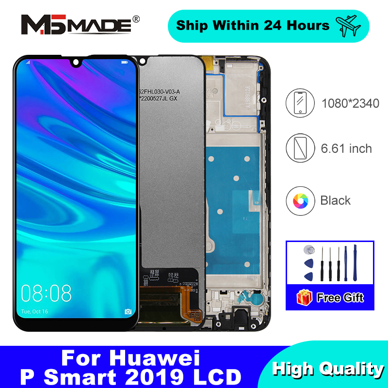 화웨이 P 스마트 2019 디스플레이 화면 터치 디지타이저 교체 부품에 대한 AAA IPS P 스마트 2019 LCD POT-LX1 POT-LX2J 부품