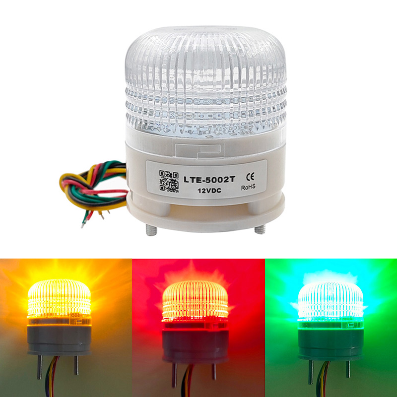 LTA5002 12V 24V 220V 3 色ストロボ信号警告灯マグネット表示灯 LED ランプ小型点滅ブザーセキュリティアラーム