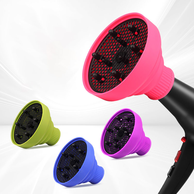 1 stuk Salon Siliconen Föhn Diffuser Cover Verstelbare Temperatuurbestendig Dispersie Drogen Föhn Cover