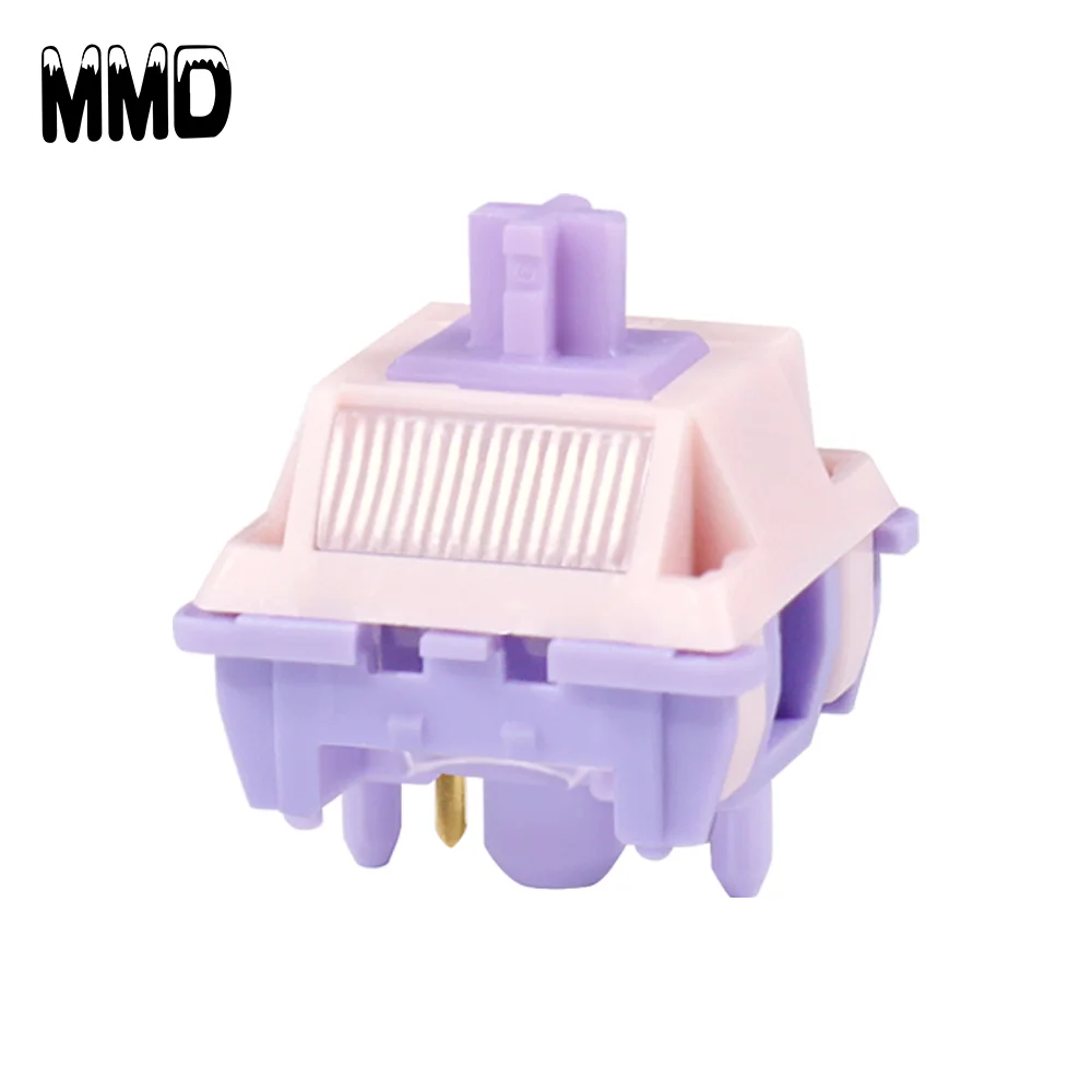MMD Princess V4 panduan lampu RGB kustom 5Pin Keyboard mekanis taktil linier saklar game dilumasi