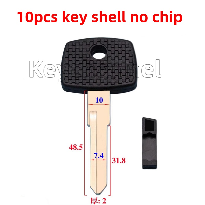 Keychannel 10 unids/lote llave Tansponder de coche YM15 caja de hoja de llave para Benz camión transpondedor Chip Van Bus Accesorios de repuesto