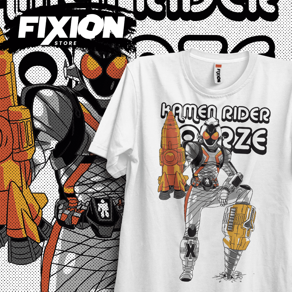 Kamen Rider - Fourze Anime T-Shirt Manga Geschenk für Anime Liebhaber aller Größen Baumwolle