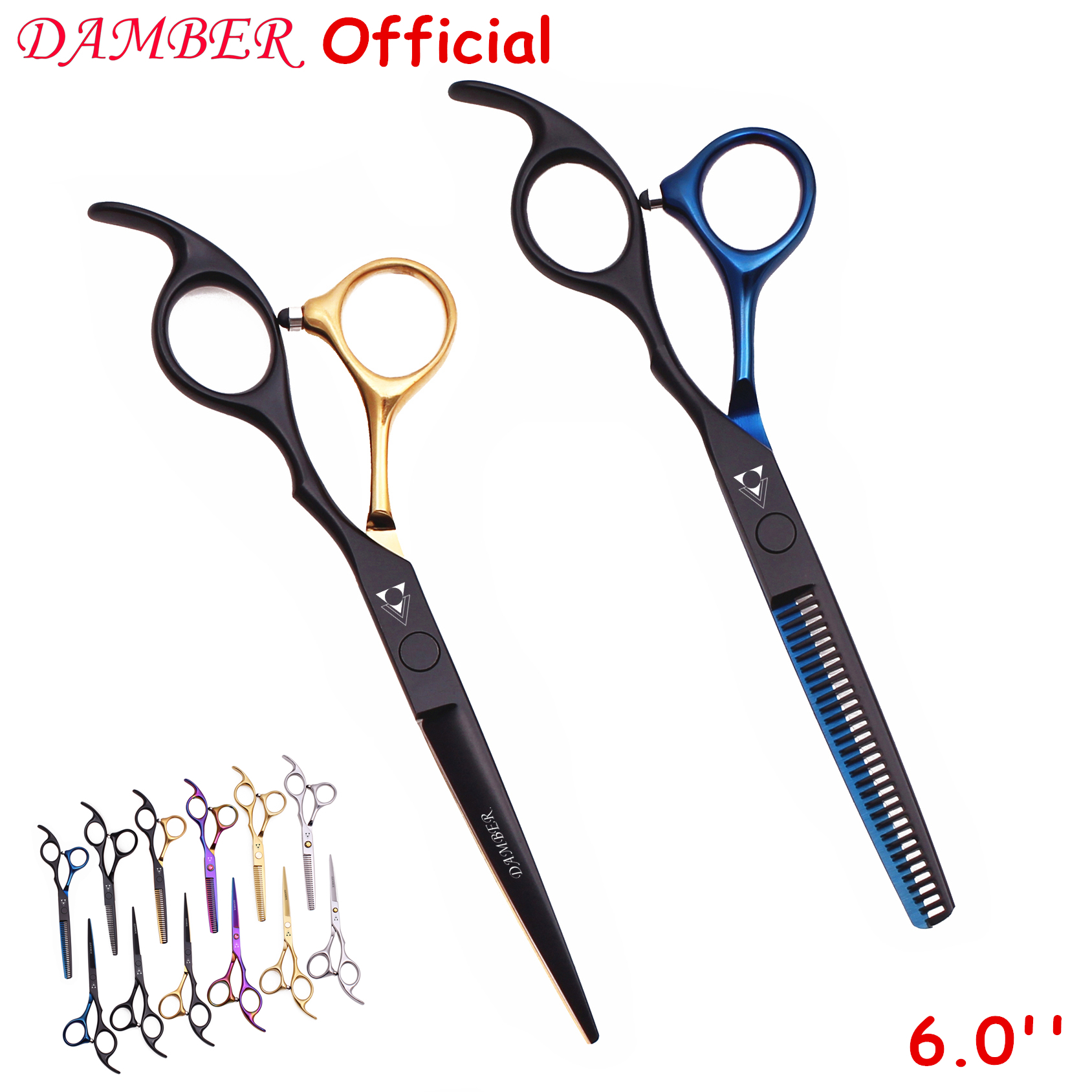 Forbici per capelli 5.5 6.0 Forbici da parrucchiere professionali Diradamento Set di forbici da barbiere Forbici da taglio per capelli 440C Acciaio giapponese 888 #