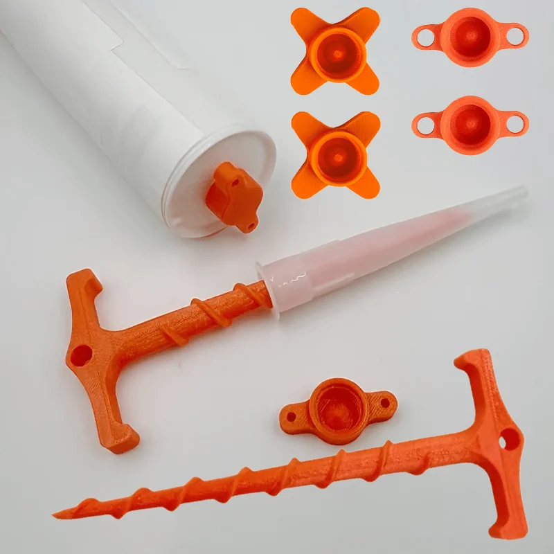 Universal Sealant Saver Cap and Glue Nozzle Cleaner, Anti-Drying Silicone Caulk Tube Cover for Standard Caulking Guns DIY Tools