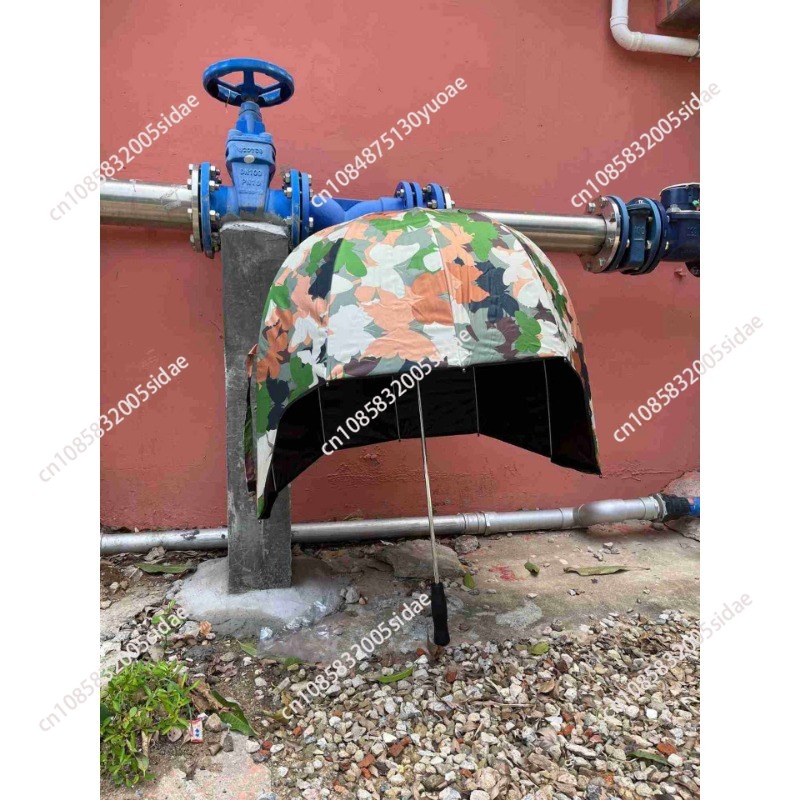 Parasolka na kask, ochrona przed promieniowaniem UV, wodoodporna, do użytku na słońce i deszcz, do jazdy na rowerze, wędrówek, przenośny dodatek do zacienienia.