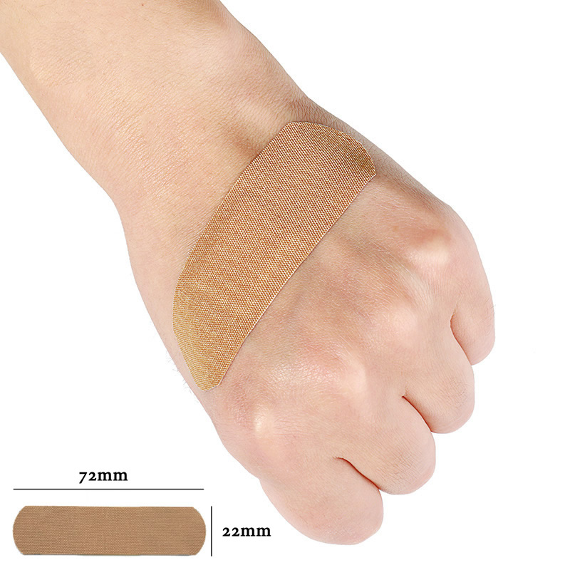 100 Stuks Elastische Stof Pleister Ehbo-kit Wond Pleister Medische Bandages Sticker Voor Home Reizen Outdoor Survival