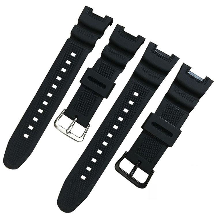Pasek do zegarka z żywicy do paska sportowego Casio SGW100 SGW-100-1V SGW-100-1VDF wodoodporna gumowa bransoletka pasek akcesoria do zegarków