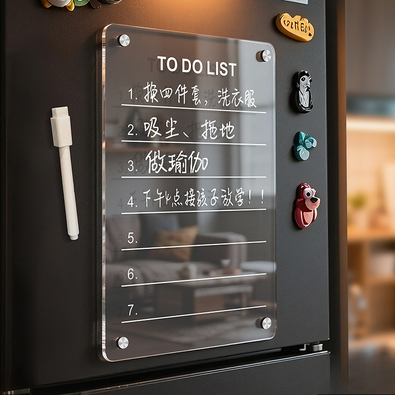 Kühlschrankmagnet, Kalender, Nachrichtentafel, Display-Aufkleber, Zuhause, magnetisch, löschbar, Planer, Schreiben, Notizblock, Premium-Gefühl