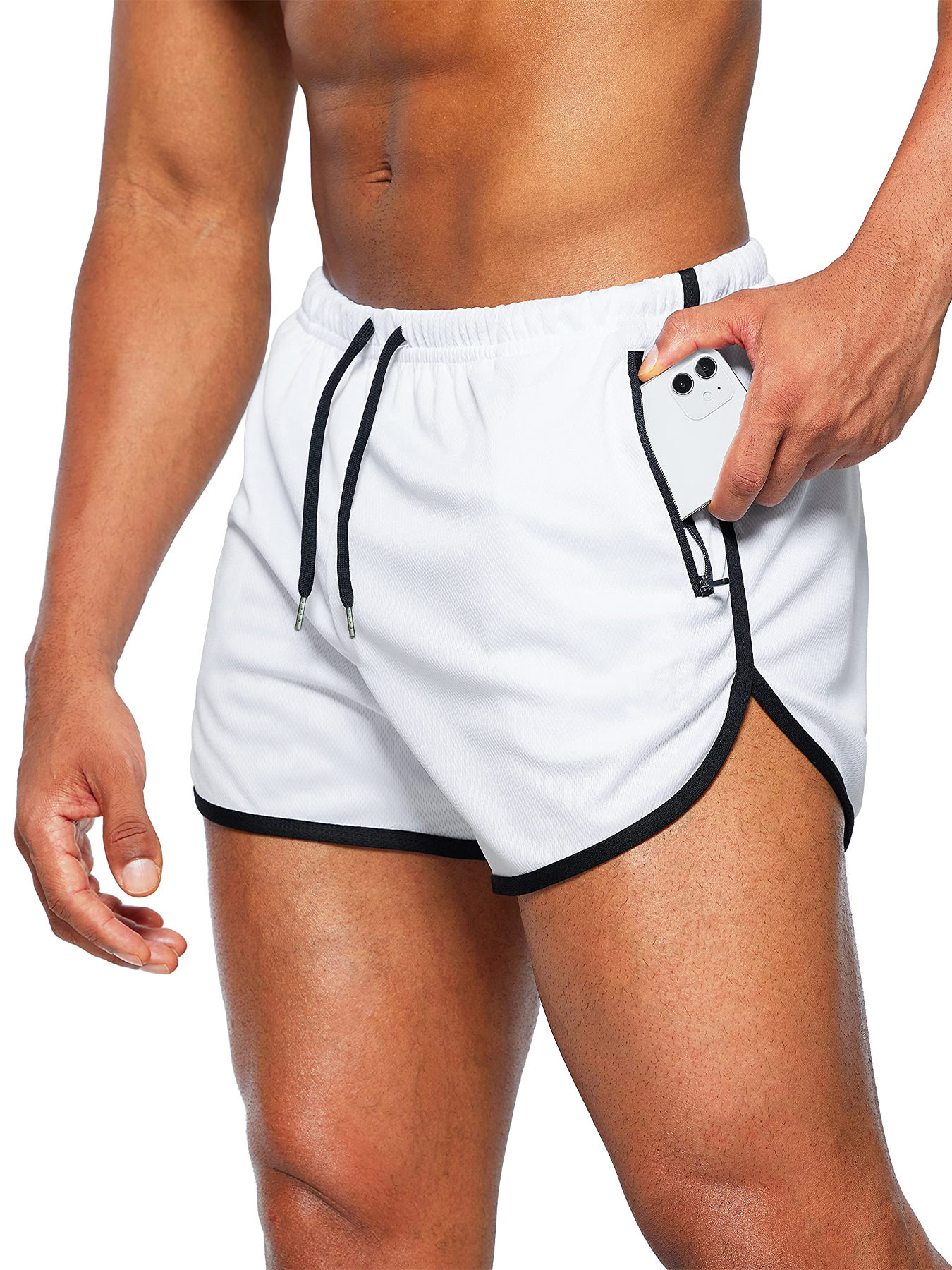 Nieuwe strandshorts voor heren, 3-inch snel drogende fitness- en modieuze fitness shorts