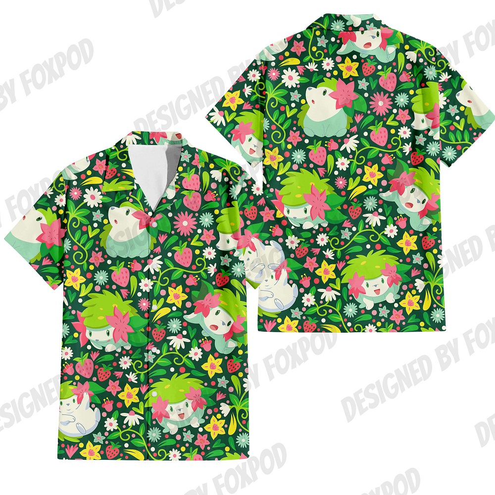 Verão anime estilo padrão impressão dos desenhos animados animal oversized havaiano camisa de manga curta para roupas harajuku originais masculinas