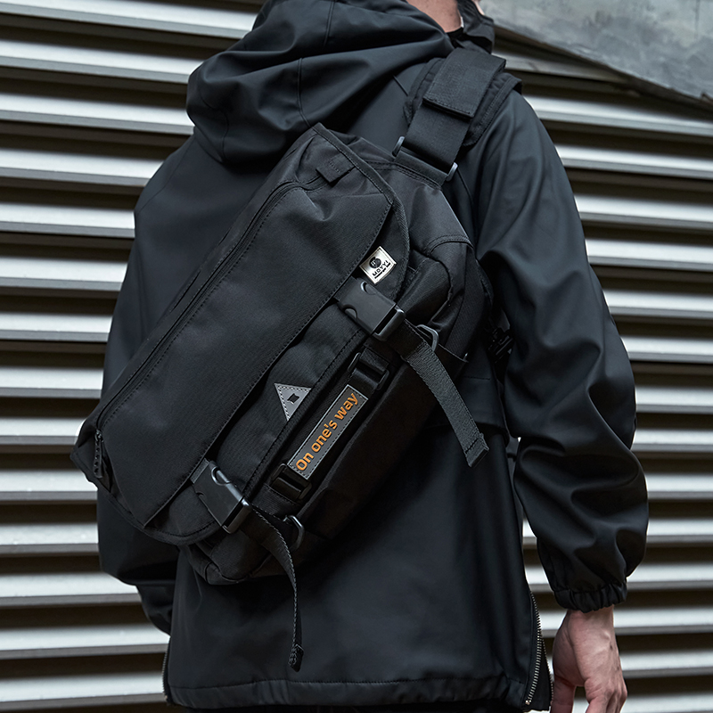 Venda quente oxford masculino mensageiro sacos simples ciclismo esportes preto respirável moda ao ar livre estilingue antifurto crossbody saco