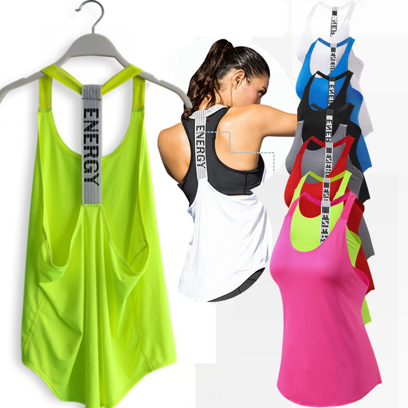 Frauen Gym Tops Schwarz Ärmelloses Yoga Top Frauen Fitness Shirt Gym Weste Lauf workout Sport Tops Brief Rückenfreies Shirt