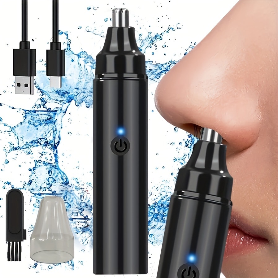 Tondeuse à poils de nez Rechargeable et épilateur du visage pour hommes rasoir à poils de nez pour dégagement nasal-outil de toilettage portable pour