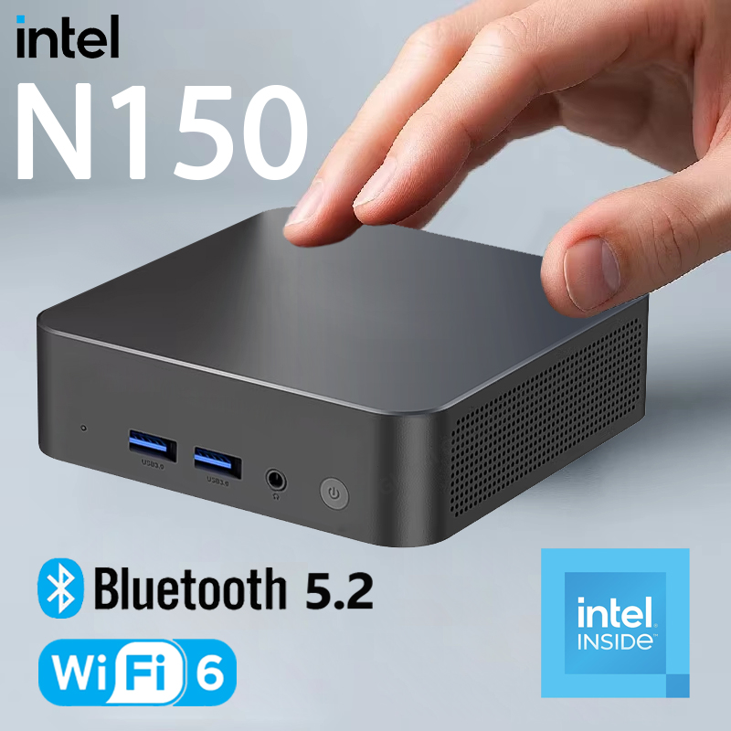Mini PC Intel N150 2026, Computer Tascabile con Windows 11, 16GB/32GB RAM, SSD da 1TB, Computer da Gaming, WiFi 6, Mini Desktop Portatile per Ufficio