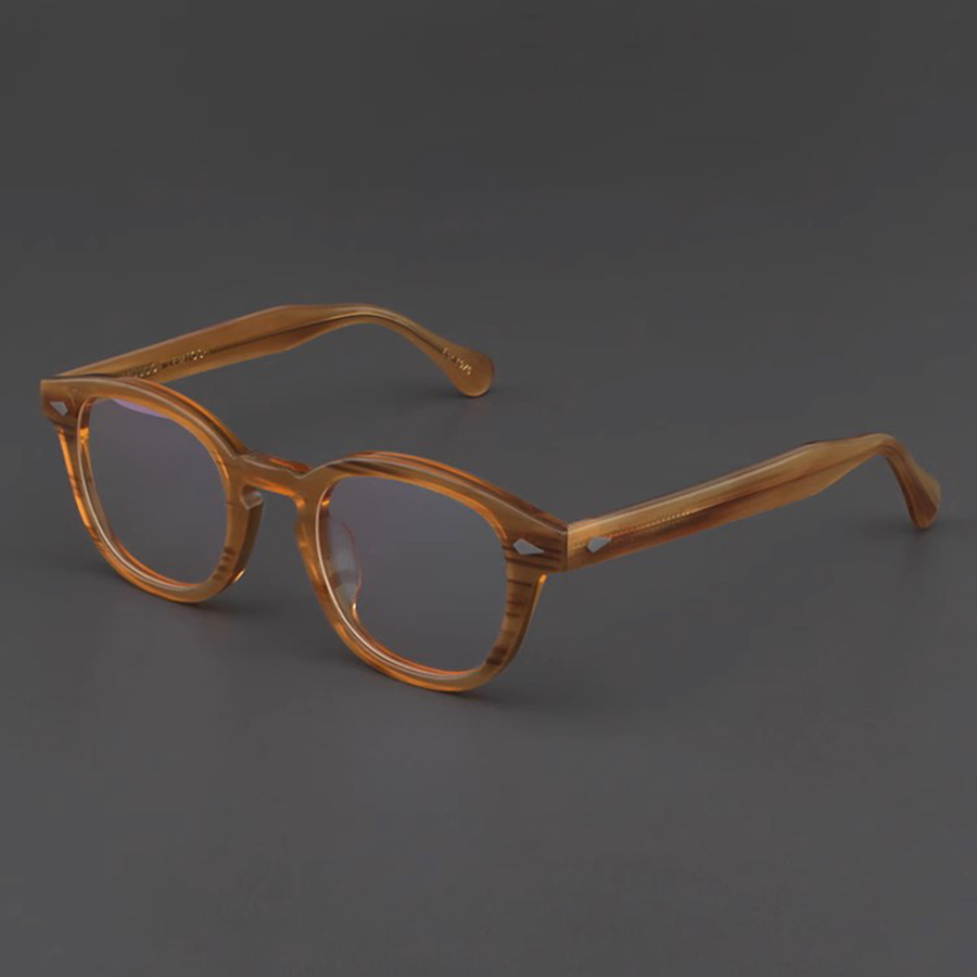Herren Brillen rahmen Johnny Depp Lemtosh Stil Brille transparente Linse Marke Designer Computer männlich runde Vintage Brille