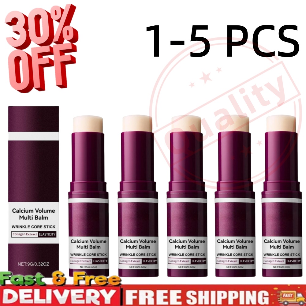 Calcium Collagen Multi Cream Stick Hydrating Anti-Aging Firming Fade Fine Lines Balm for Face Eye Pre-Makeup Korean Skin care