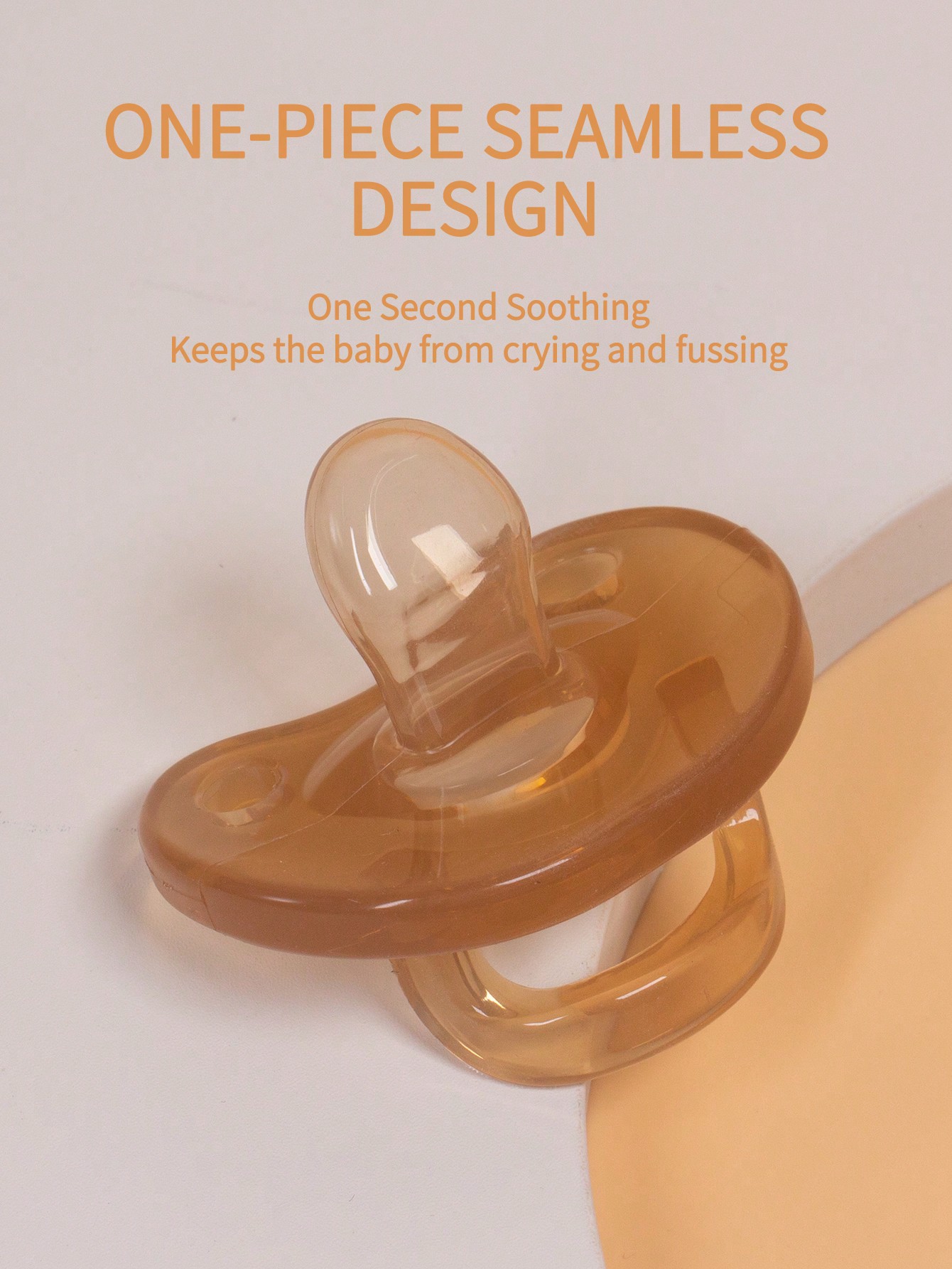 1 pçs chupeta do bebê para calmar o sono noturno plana macio respirável design bebê reborn silicone para acessórios do bebê recém-nascido
