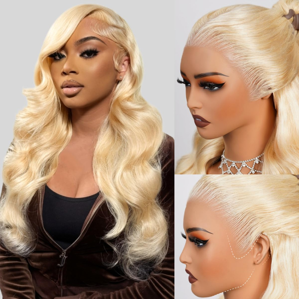 Парик из натуральных волос 613 Honey Lace Front с высокой плотностью 250%/300%, 13x4, с эффектом Body Wave, блонд, с предварительно выщипанными линиями роста волос и baby hair, 13x6 HD Lace Frontal Wig, 613, бразильские волосы Remy, 30 дюймов, с осветленн