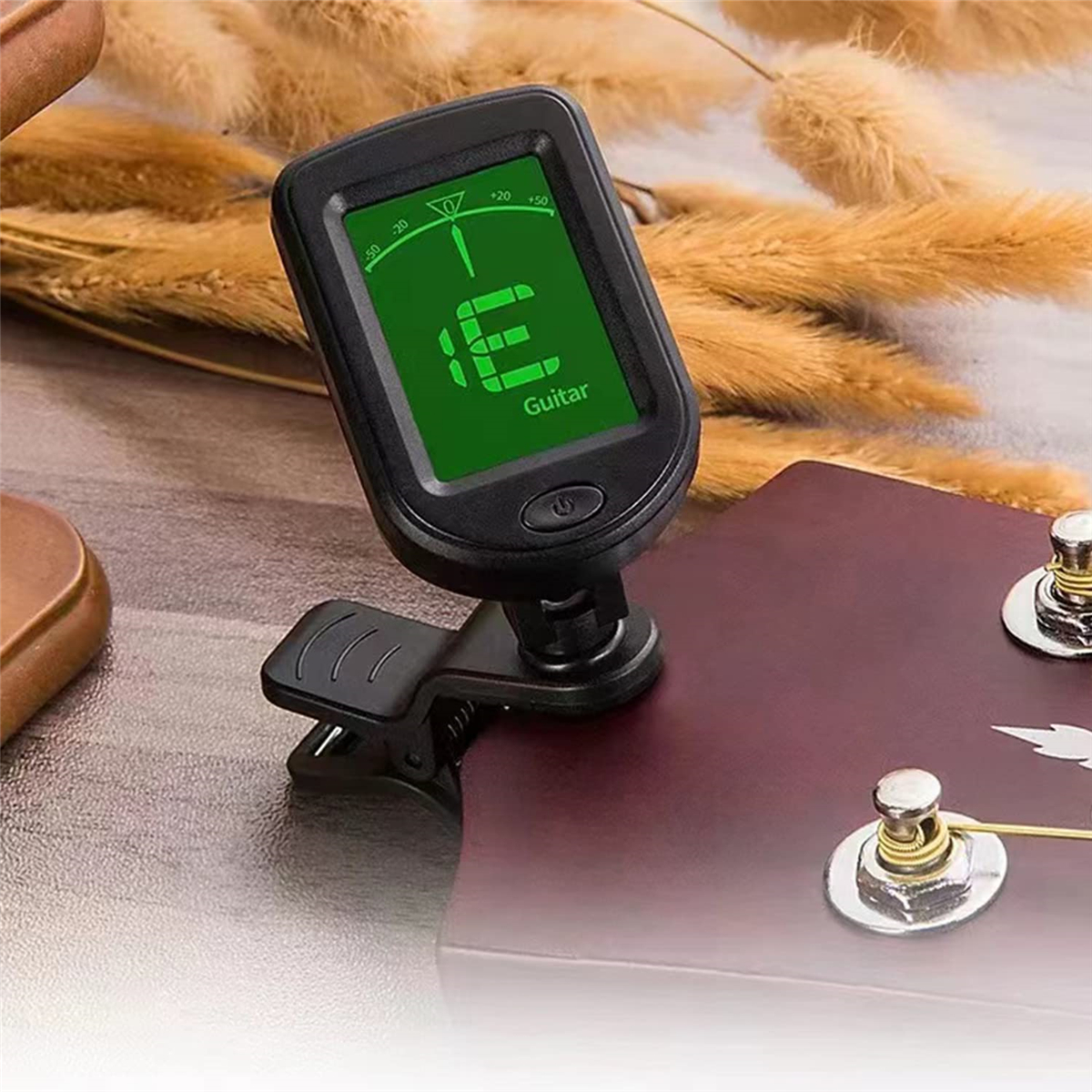 Afinador de guitarra Miwayer con Clip, sintonizador electrónico, pantalla LED/para bajo, ukelele, violín, mandolina, todos los instrumentos