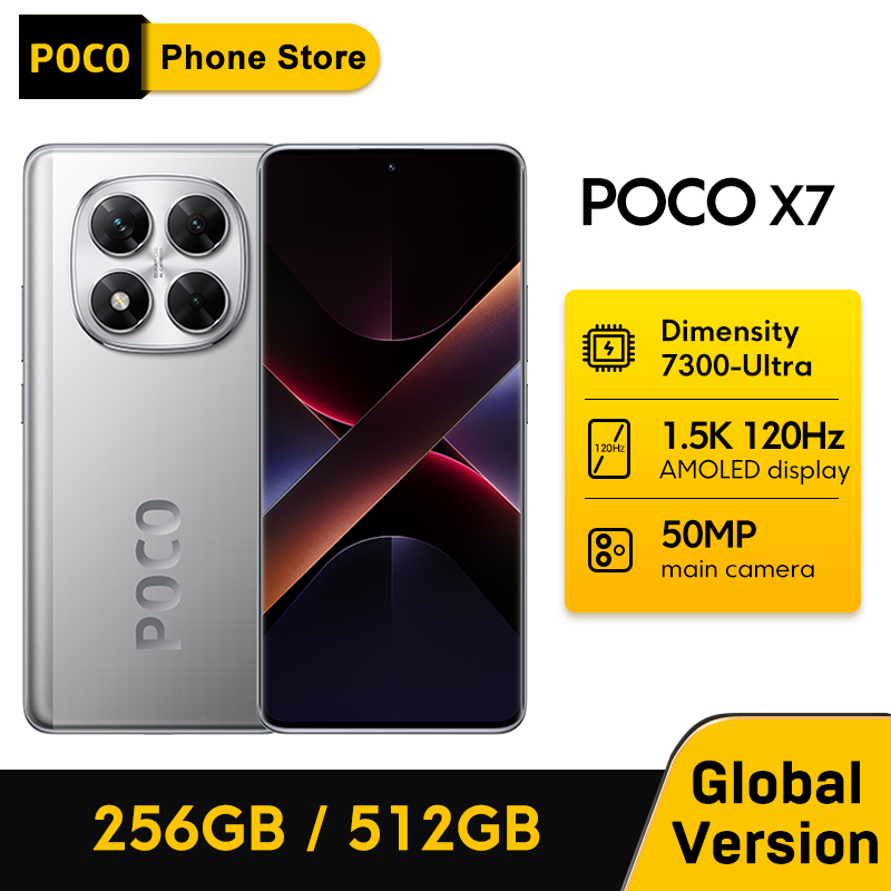 Poco x7 smartphone versão global 256gb/512g 120hz 6.67 "crystalres display dimensão 7300-ultra 5110mah bateria 45w carregador nfc