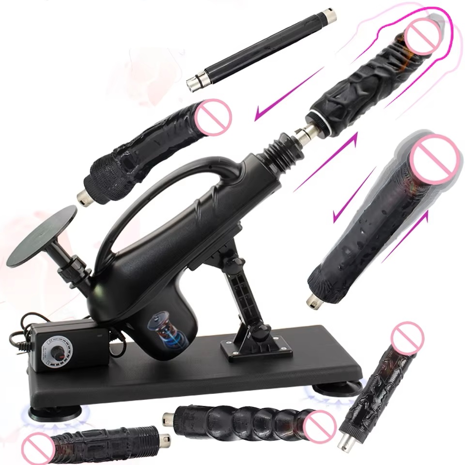 FREDORCH Sex Machines 3XLR Automatic Masturbation Pumping Gun Sex Machines for Adults With Dildo Sex Toys for Woman and Couple