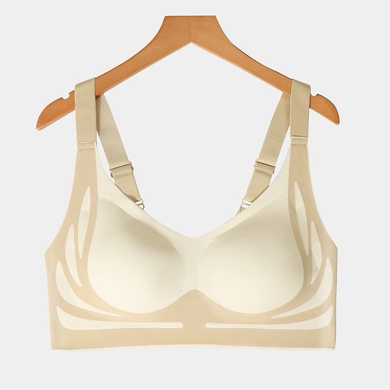 Plus Size Super Gather Push Up Bras Women Soft Support Seamless Underwear Female Full Cup Lift-Up Bras No Steel Sleepwear