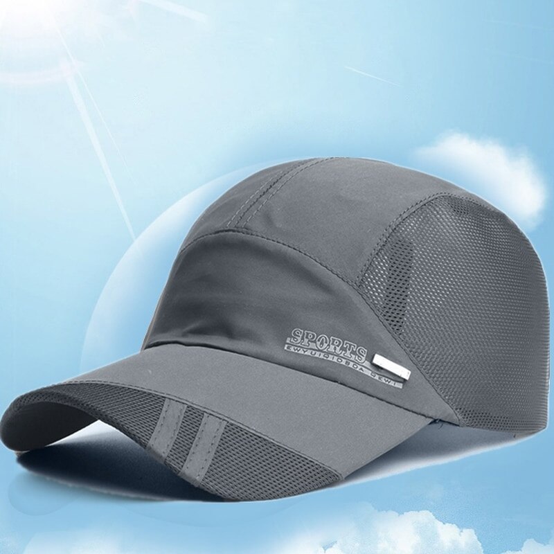 A Nova Primavera Sun Hat Outdoor Travel Baseball Cap Esportes Respirável Hat triagem velocidade Dry Hat
