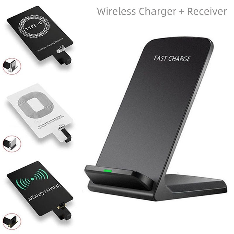 20W Wireless Charger Stand Oi Receiver Coil Kit for IPhone5 5s 6 8 11 12 13 Samsung S21 S20 S10 S9 S8 S6 Xiaomi Charging Station