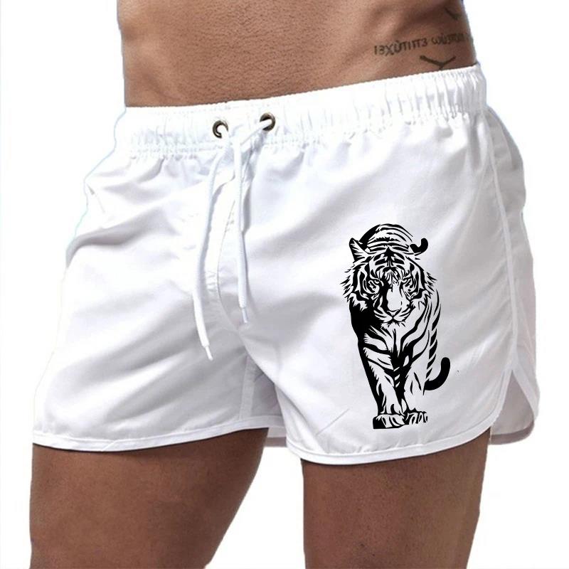 2026 Brandneue Herren-Boardshorts mit Tiger-Design Bedruckte Strandshorts Hochwertige Männer-Sommer-Lauf-Rad-Frei-Kampf-Shorts