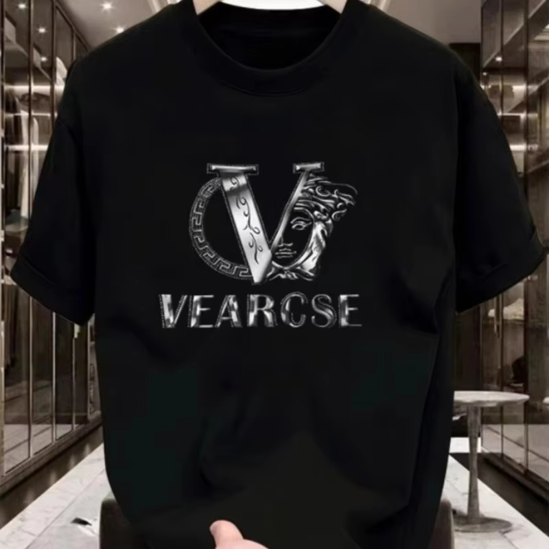 2026 New Men's cotton Oversized Luxury Graphics Fashionable Shirt Summer Women's Hot Sale O-neck Short Sleeve Tshirt