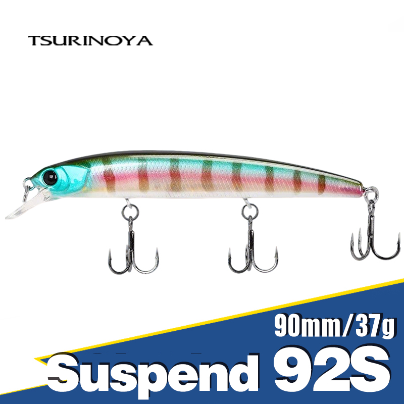 TSURINOYA 92SP Подвесные рыболовные приманки для гольяна DW78 92 мм 9 г 3 крючка Искусственная жесткая приманка Длинная приманка для щуки