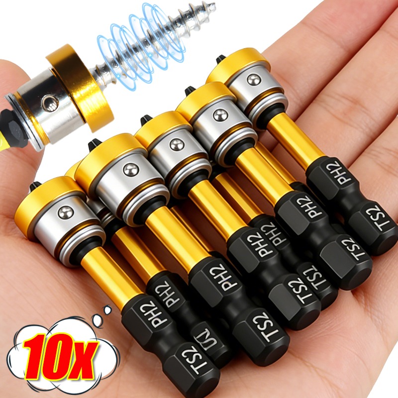 Positionerende schroevendraaierbits Stalen magnetische batchkop voor gipsplaat Gipsplaten Lokaliseren van batchkop Schroeven Setter Boorgereedschap