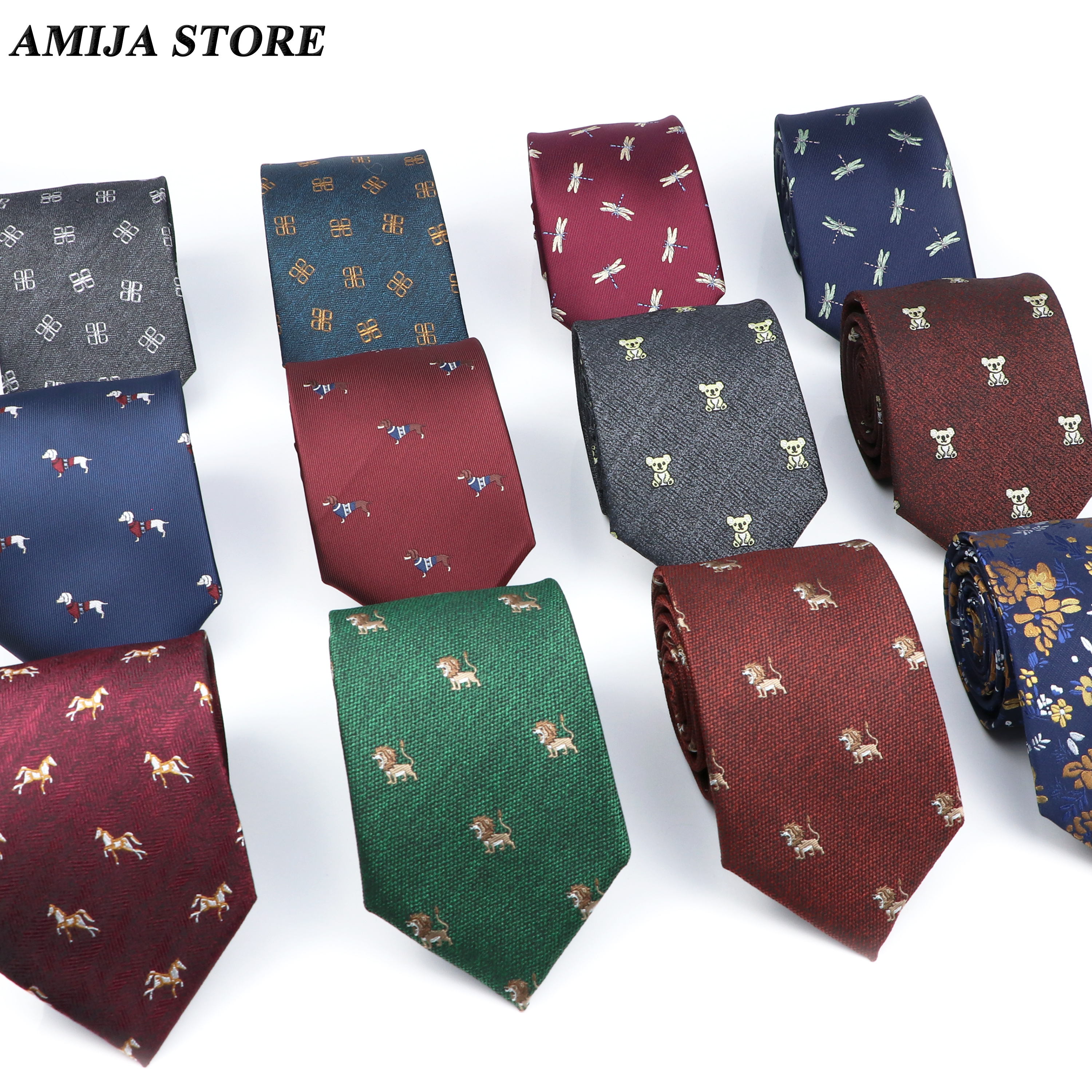 Brand New męska 8CM krawat klasyczny moda krawaty luksusowy prezent dla człowieka żakardowe tkane akcesoria odzież na co dzień Cravat wesele